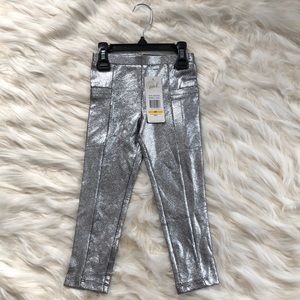 Peek Kids NWT Metallic Leggings 3T